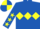 Royal Blue, Yellow triple diamond, Royal Blue sleeves, Yellow stars, quartered cap