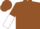 Brown, White halved sleeves