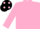 Pink, Black cap, Pink spots