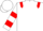 White, Red epaulets, hooped sleeves