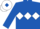 Royal Blue, White triple diamond, White cap, Royal Blue diamond