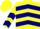Yellow, Navy Blue Chevrons