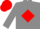 GREY, red diamond, red cap