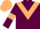 Maroon, Beige chevron, armlets and cap
