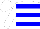 White, Blue Hoops, White Cap