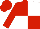 RED and WHITE (quartered), RED sleeves
