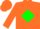 Orange, Green Diamond