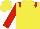 YELLOW, red epaulettes & sleeves, yellow cap