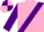 Pink, Purple sash and sleeves, quartered cap