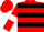 Red, Black hoops, Red sleeves, White armlets