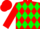 Red, Green Diamonds, Red Cap