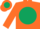 Orange, Dark Green disc