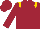 Maroon, Gold Epaulets, Maroon Cap