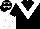 BLACK, white chevron, halved sleeves, black cap, white stars