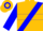 Gold, Blue Sash, Blue Hoop on Sleeves