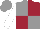 GREY and MAROON (quartered), WHITE sleeves