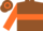 BROWN, ORANGE hoop and sleeves
