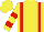YELLOW, red braces, hooped sleeves, yellow cap