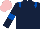 Dark Blue, Royal Blue epaulets and armlets, Pink cap