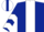 Dark Blue, White stripe, chevrons on sleeves