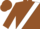 Brown, White Sash