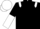 Black, White epaulets, halved sleeves, White cap