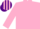 PINK, purple & pink striped cap