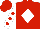 Red, White diamond, White sleeves, Red spots