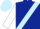 Dark Blue, Light Blue sash, White sleeves, Light Blue cap