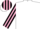 WHITE, black & pink striped sleeves & cap