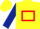 YELLOW, red hollow box, dark blue sleeves, yellow cap