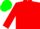 Red, green cap