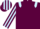 Maroon, Light Blue epaulets, striped sleeves and cap