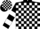 BLACK and WHITE check, hooped sleeves