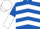 Royal Blue, White chevrons, halved sleeves, White cap