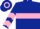 Dark Blue, Pink hoop, chevrons on sleeves