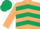 Beige, Dark Green chevrons, Beige sleeves, Dark Green cap