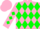 Pink, Green Diamonds