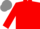 Red, grey cap