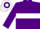 PURPLE, white hoop, hooped cap