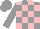 GREY AND PINK CHECK, grey sleeves and cap