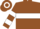 BROWN, White Hoop & Band on Slvs