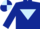 Dark Blue, Light Blue inverted triangle, quartered cap