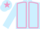 LIGHT BLUE, MAUVE seams, LIGHT BLUE cap, MAUVE star