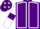 Purple, White seams, White sleeves, Purple armlets, Purple cap, White stars