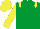 Emerald Green, Yellow epaulets, sleeves and cap