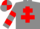 Grey, Red Cross of Lorraine, hooped sleeves, quartered cap