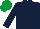Dark Blue, Emerald Green cap
