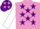 Mauve, Purple stars, White sleeves