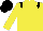 Yellow, Black epaulets, Black cap